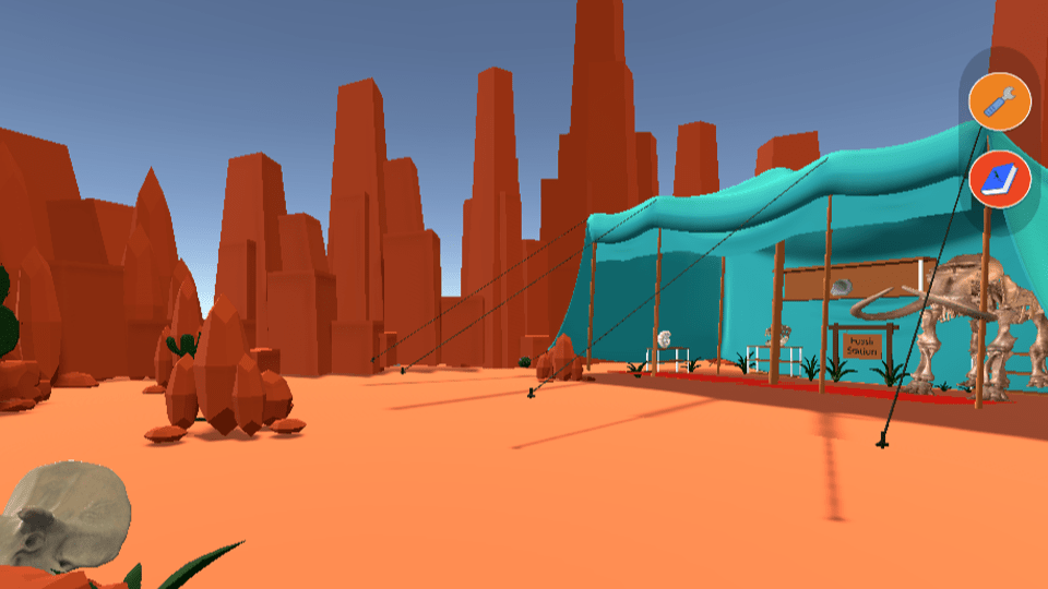 Fossil VR screen image