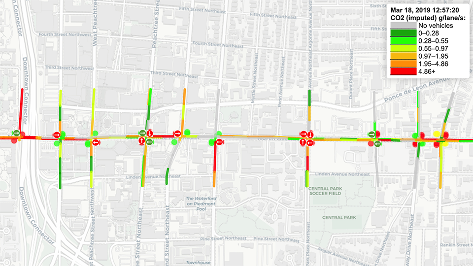 North Avenue traffic visualization