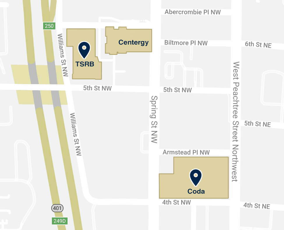 Map showing the locations of IPaT offices.